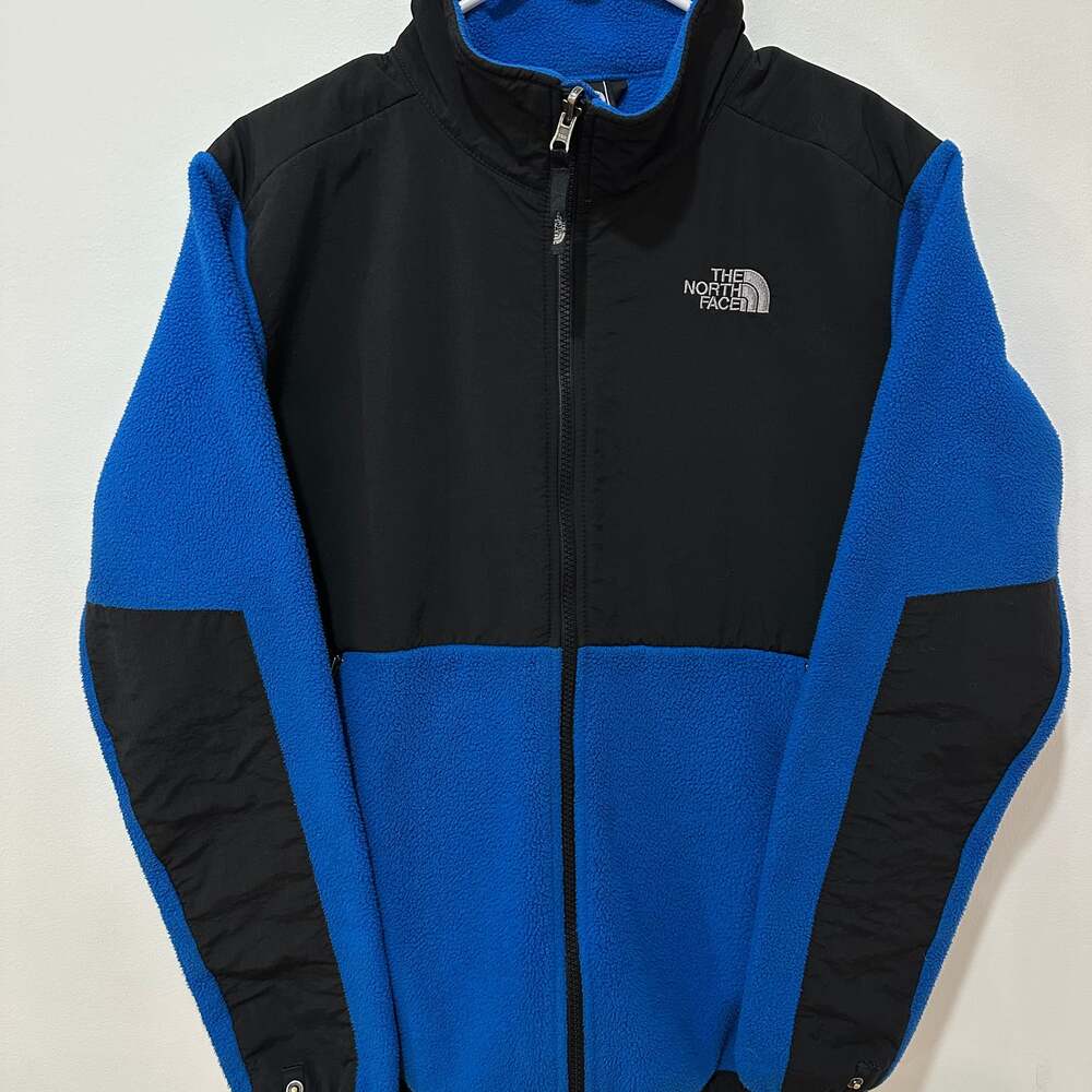 The North Face Boys Denali Full Zip Fleece Jacket Blue/Black XL (18/20)